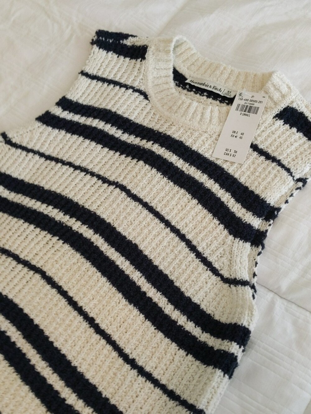 NWT Abercrombie Striped Sweater Tank | XS - Picture 3 of 4